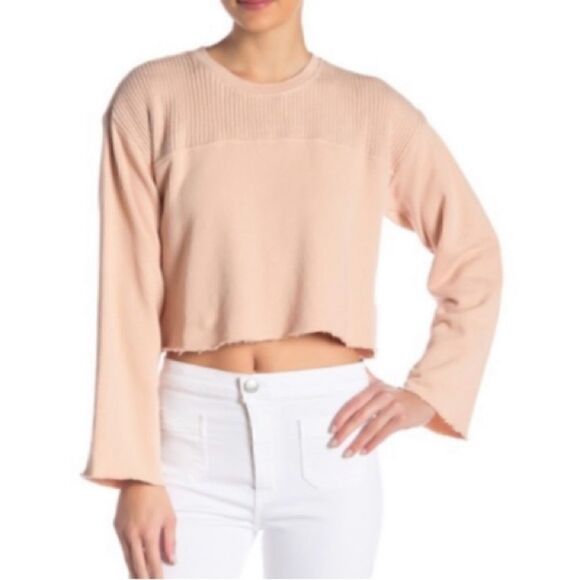 NWT MSRP $198 Current/Elliott Acture Knit Cropped Sweater Women's Size 2 (US6-8) - Picture 2 of 10